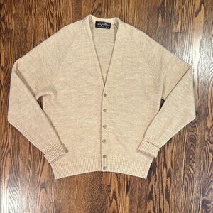 Vintage 70s Wool Blend Knit Cardigan
